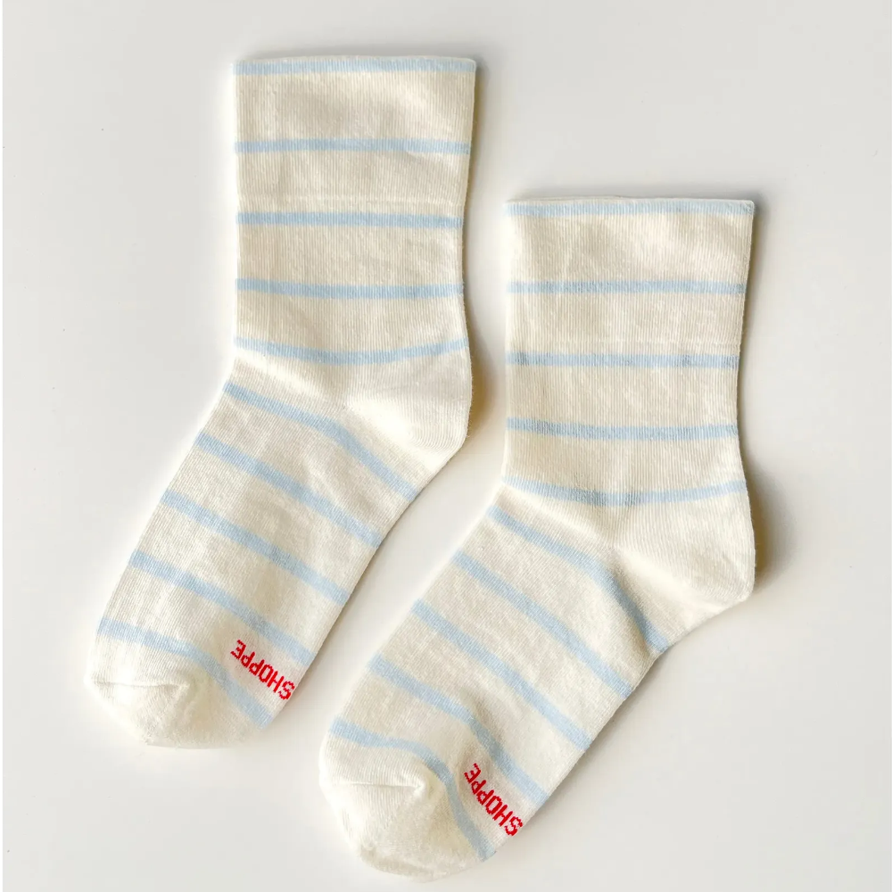 Le Bon Shoppe Wally Socks Sky Stripe