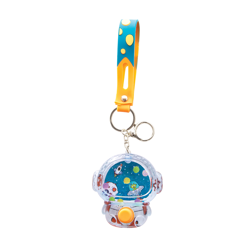 Water Filled Game Keychain  Spaceman Assorted