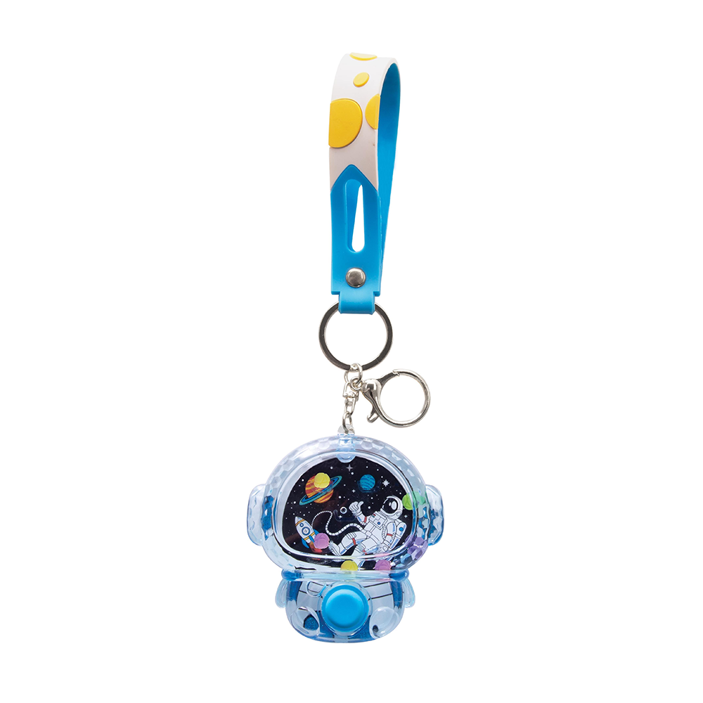 Water Filled Game Keychain  Spaceman Assorted