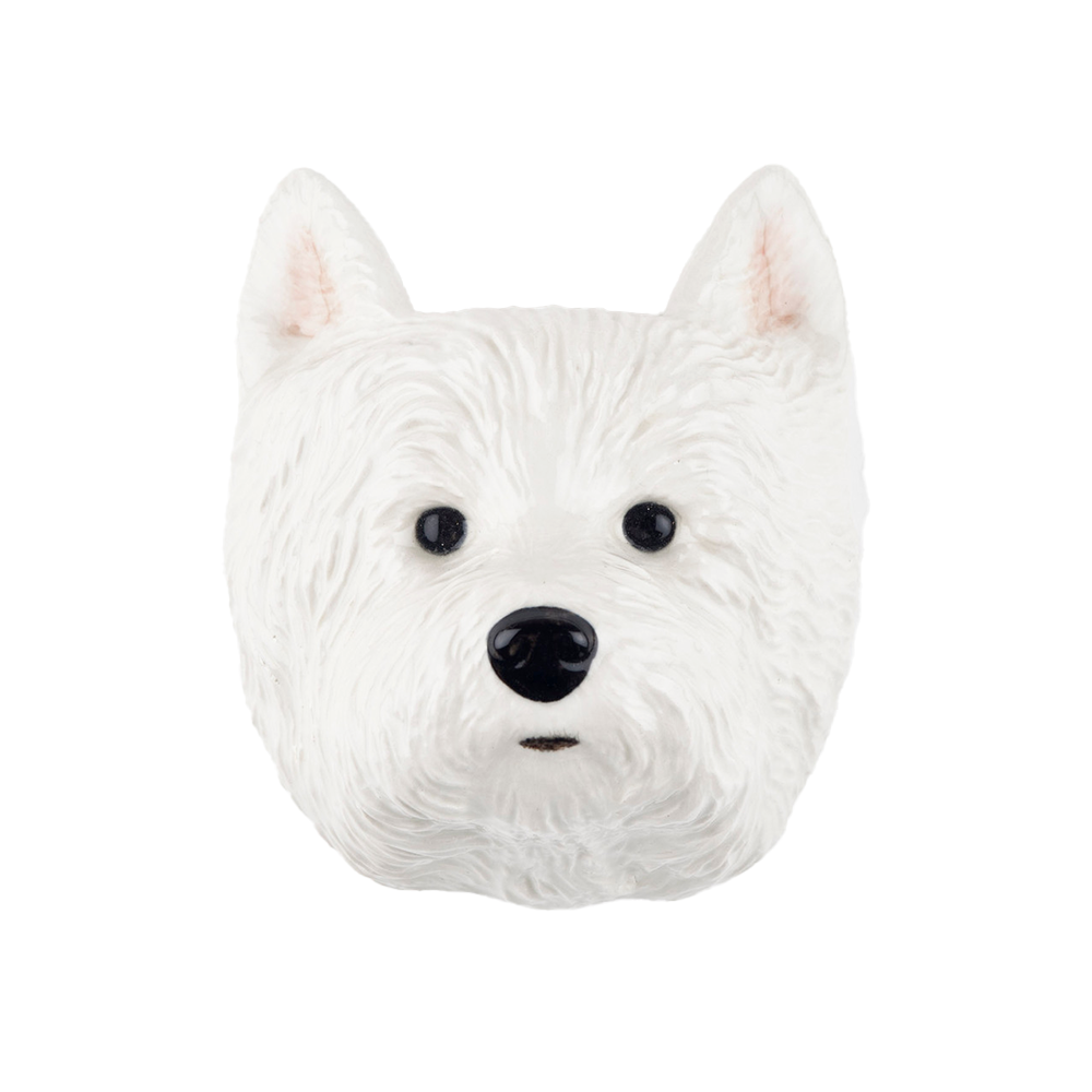 Quail Westie Wall Vase Small