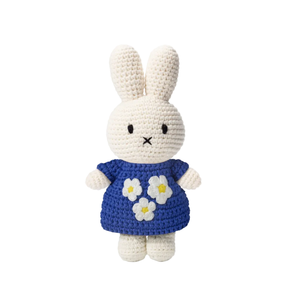 Just Dutch x Miffy Crochet Miffy Cuddly Blue Birthday Dress