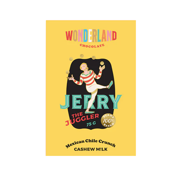 Wonderland Jerry the Juggler Mexican Chile Crunch Cashew Chocolate