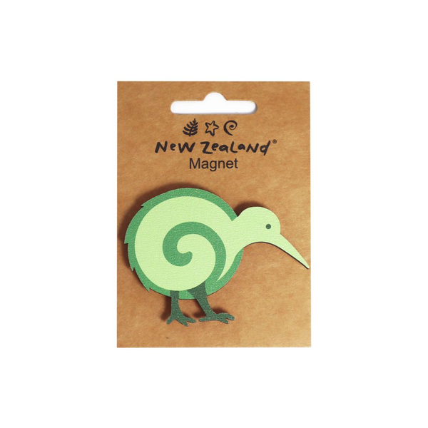 Wooden Cut Out Magnet Kiwi Koru