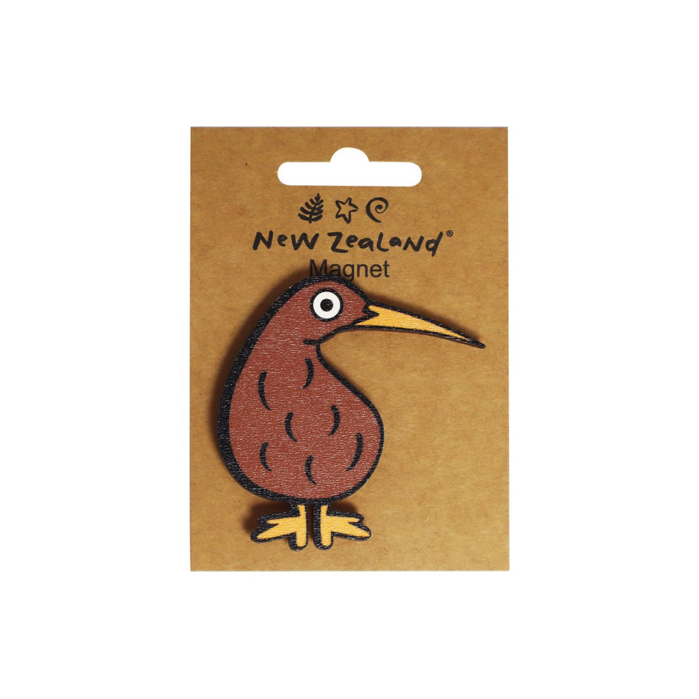 Wooden Cut Out Magnet Kiwi Bird