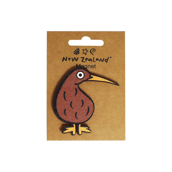 Wooden Cut Out Magnet Kiwi Bird