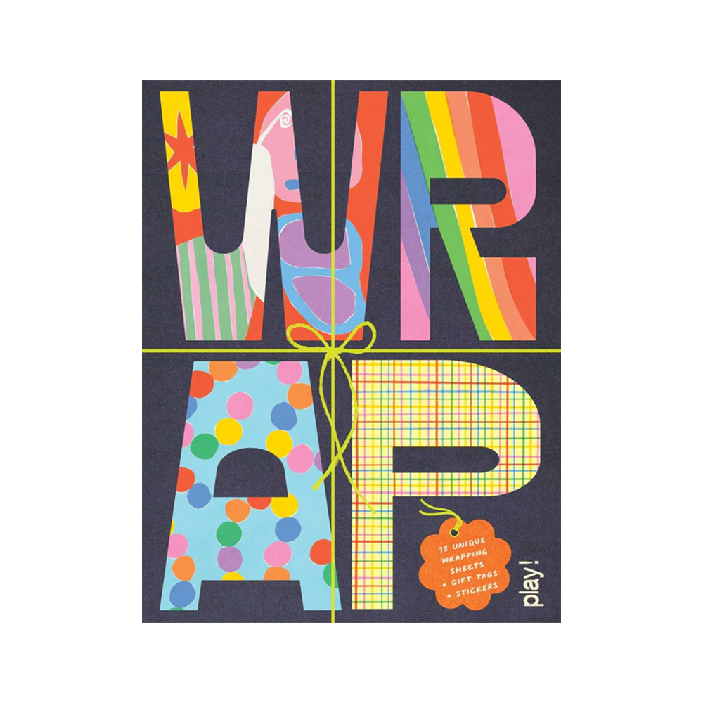 Wrap Play Book of 15 Wrapping Sheets Gift Tags & Stickers