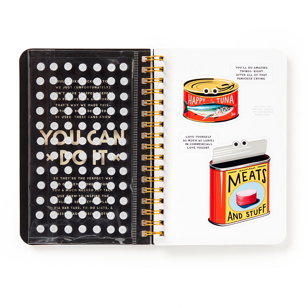 Brass Monkey Googly Sticker Book You Can Do It