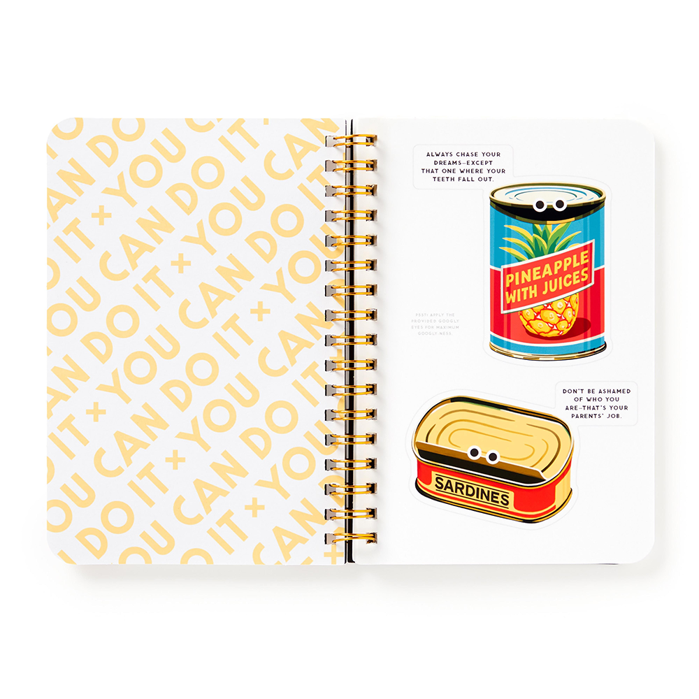 Brass Monkey Googly Sticker Book You Can Do It