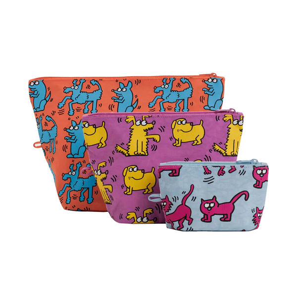 Baggu Go Pouch Keith Haring Pets