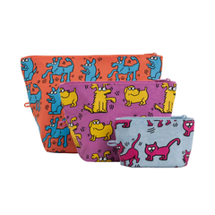 Baggu Go Pouch Keith Haring Pets