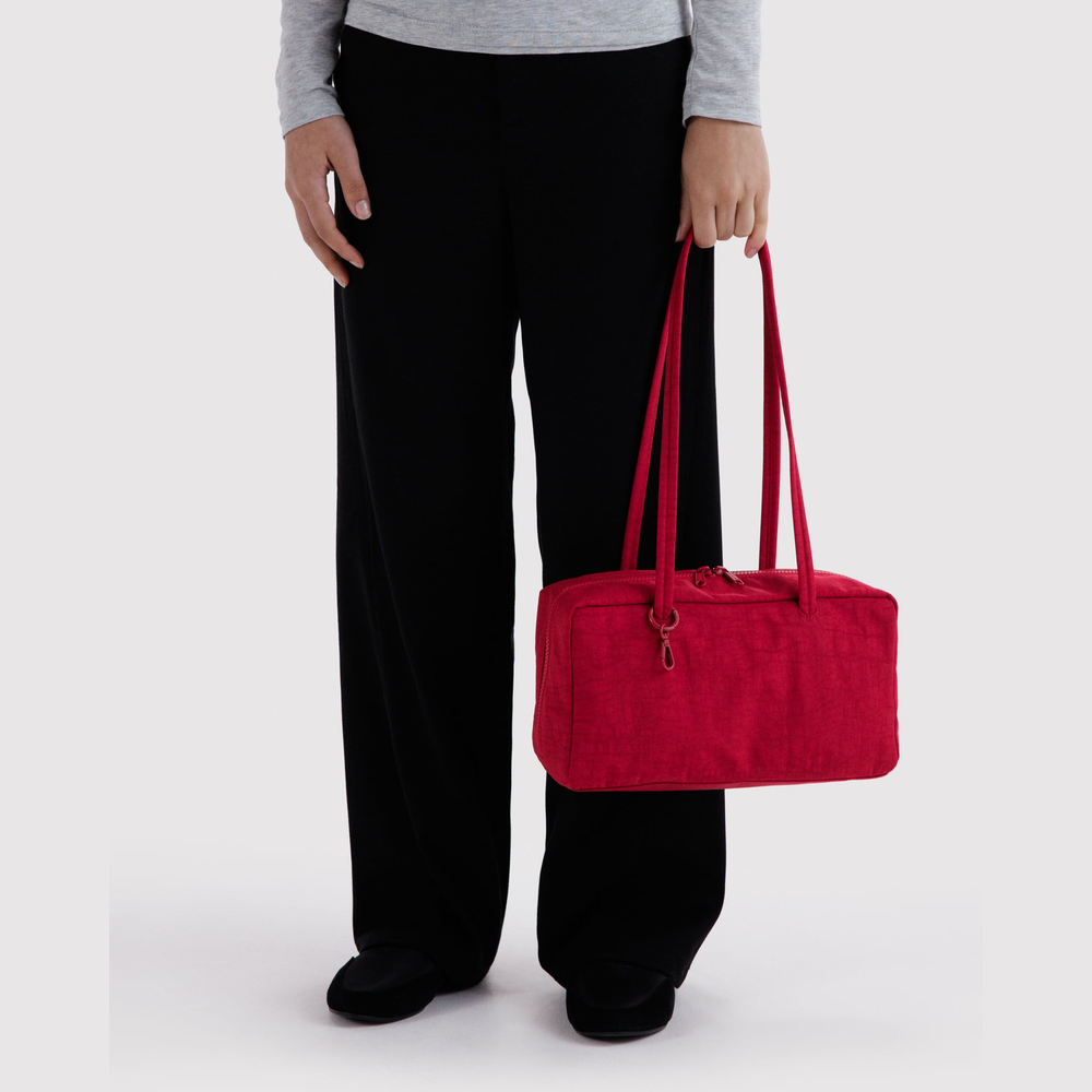 Baggu Nylon Bowler Bag Cherry
