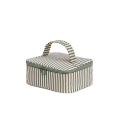 Baggu Small Cosmetic Case Sage Stripe