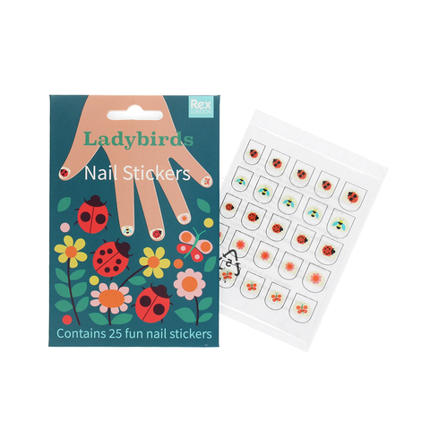 Rex London Nail Stickers Ladybird