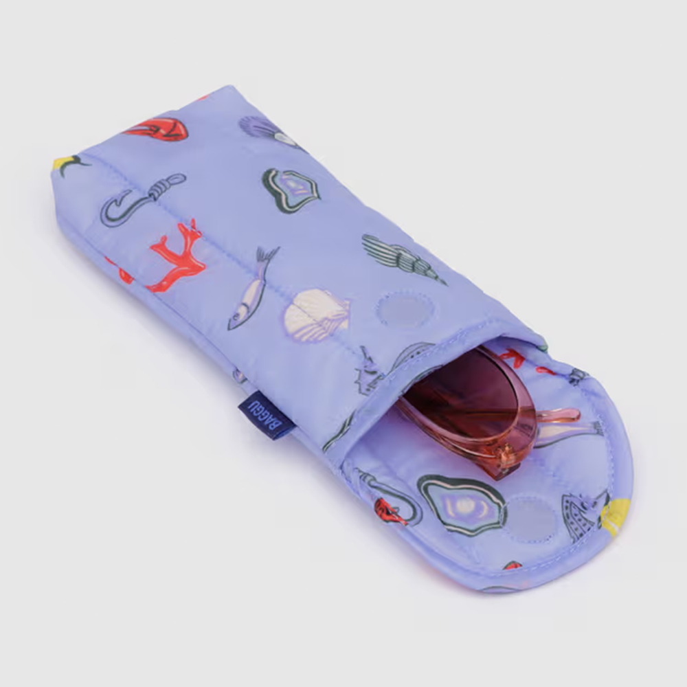 Baggu Puffy Glasses Sleeve Sea Charms