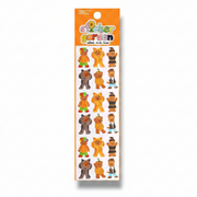 Sticker Garden Sheet Glossy Trick or Bear Halloween