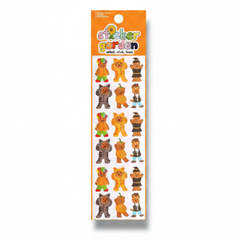 Sticker Garden Sheet Glossy Trick or Bear Halloween