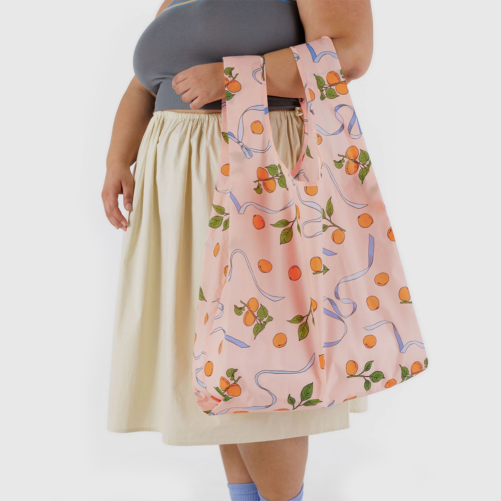 Baggu Big Reusable Bag Apricots & Ribbons
