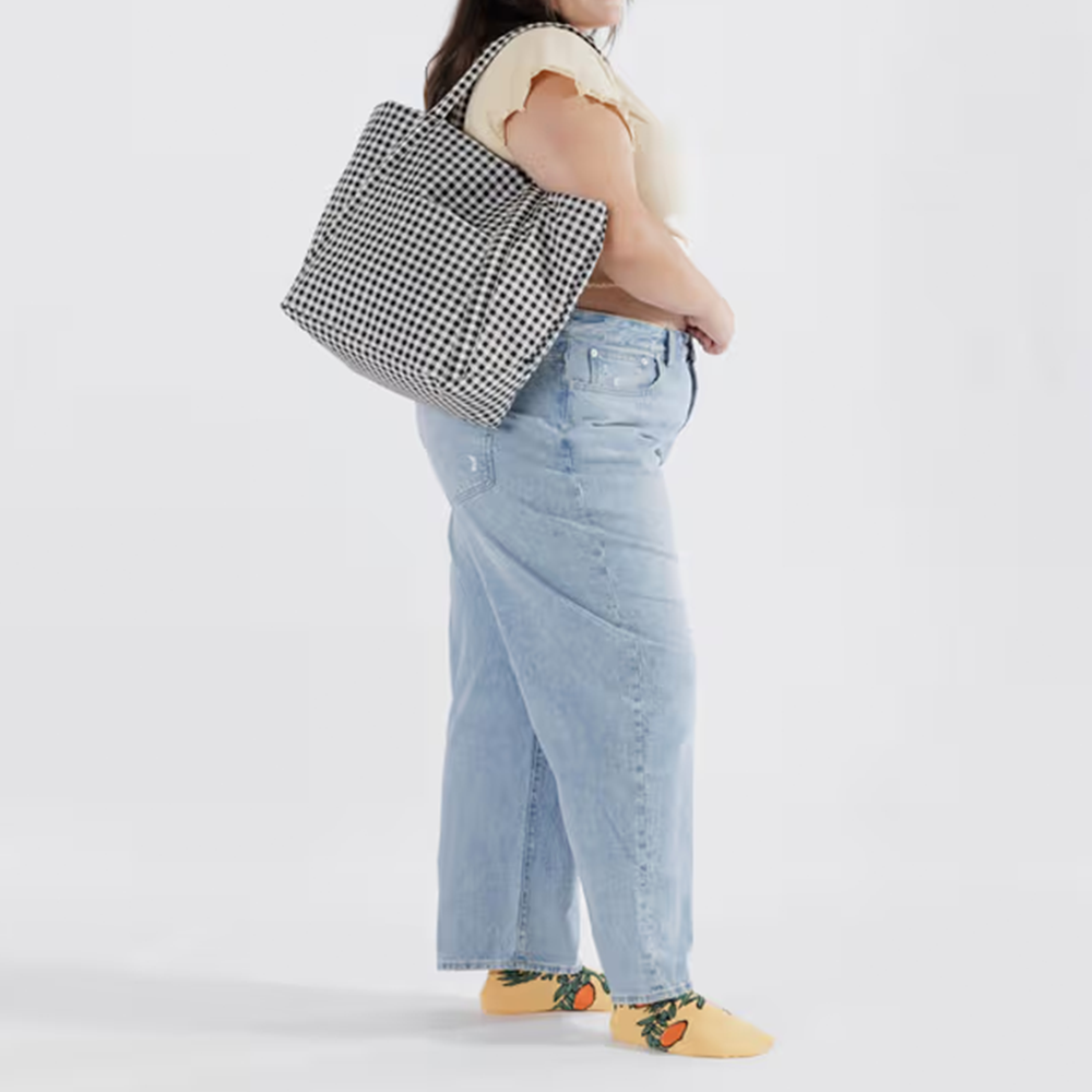 Baggu Cloud Bag  Black and White Gingham