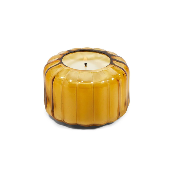 Paddywax Ripple Small Gold Glass Candle 127g Golden Ember