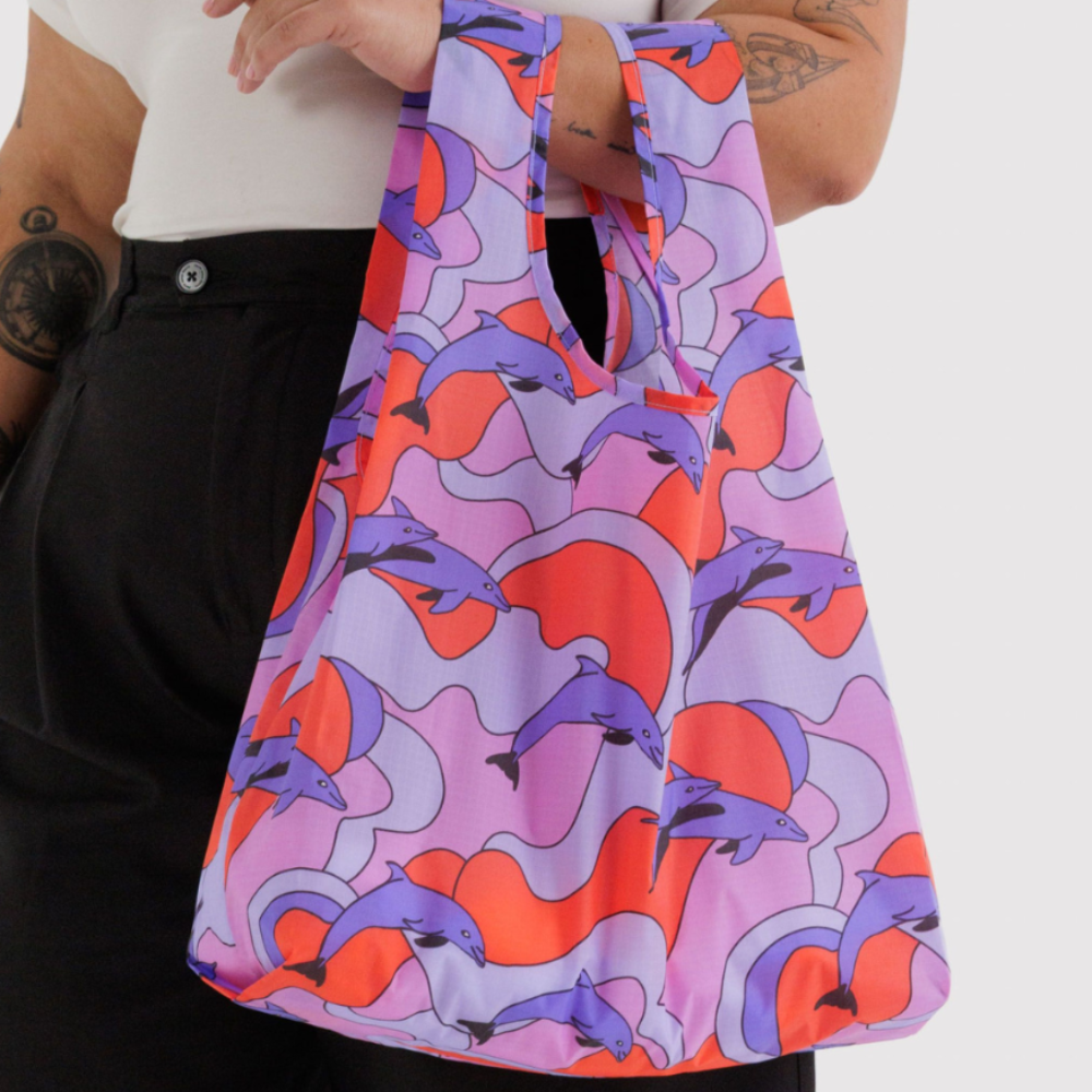 Baggu Standard Reusable Bag Dolphins