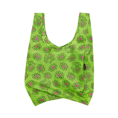 Baggu Standard Reusable Bag Keith Haring Flower Black