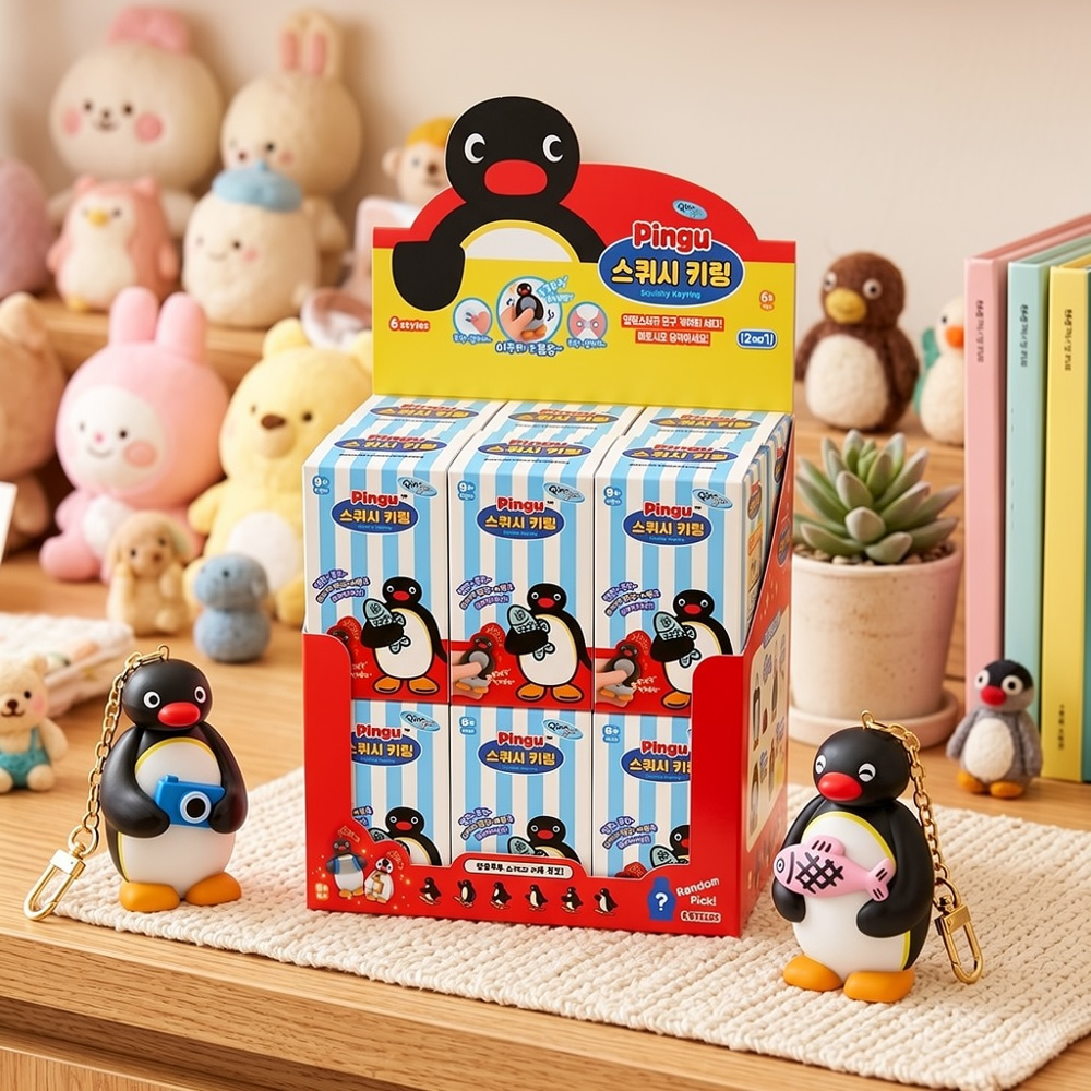 Pingu Squishy Keyring Blind Box