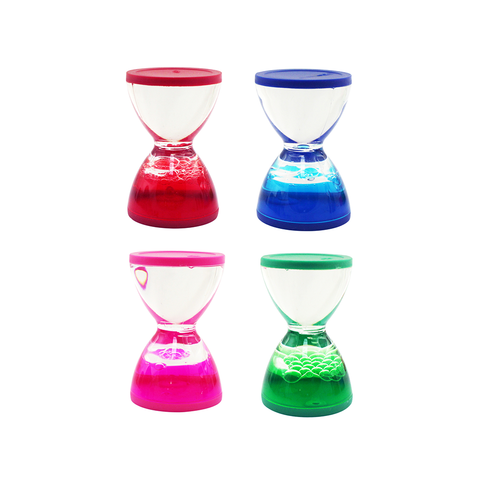 Mini Liquid Hour Glass Assorted