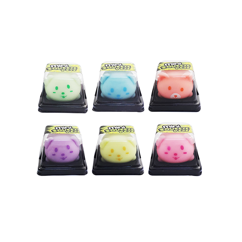 Mini Squeeze Pets Glow in the Dark  Assorted