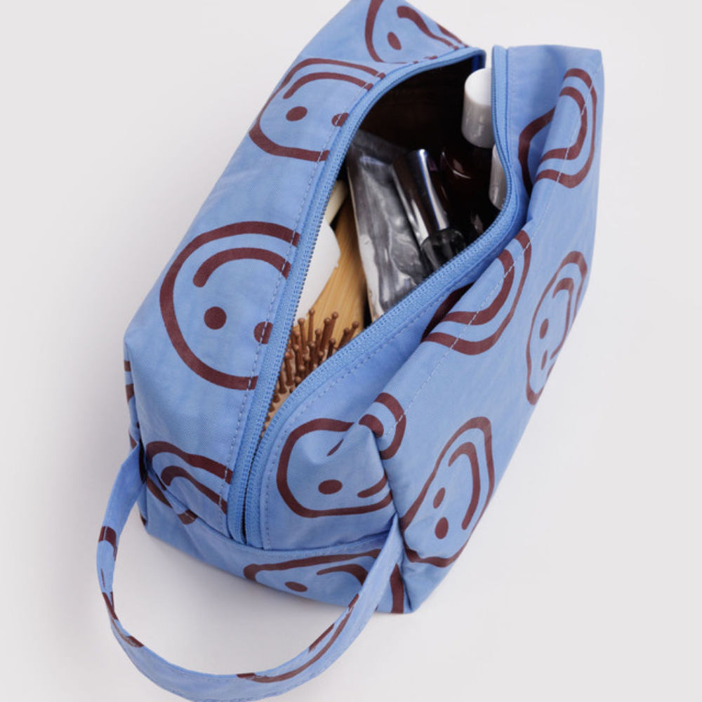 Baggu Dopp Kit Misty Blue Happy
