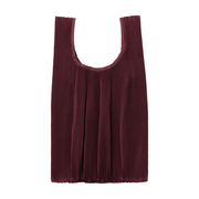 Baggu Pleated Baby Reusable Bag Mahogany