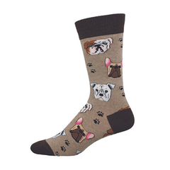Socksmith Men's Socks Bully Mugs Hemp Heather