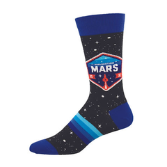 Socksmith Socks Mens Mars Patch Black