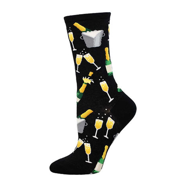 Socksmith Socks Womens Champagne Toast Black