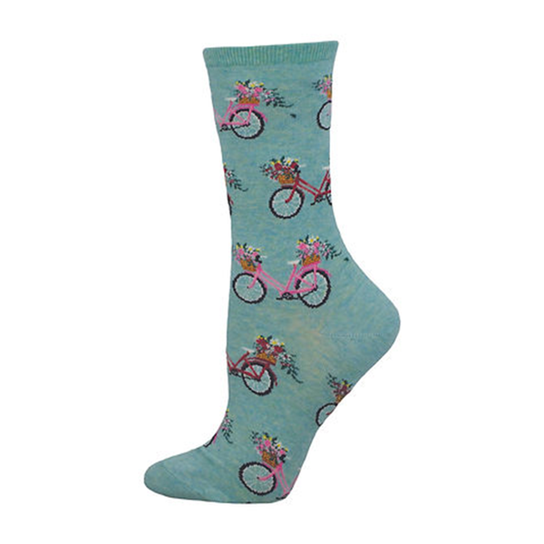 Socksmith Socks Womens Floral Cruiser Blue Heather