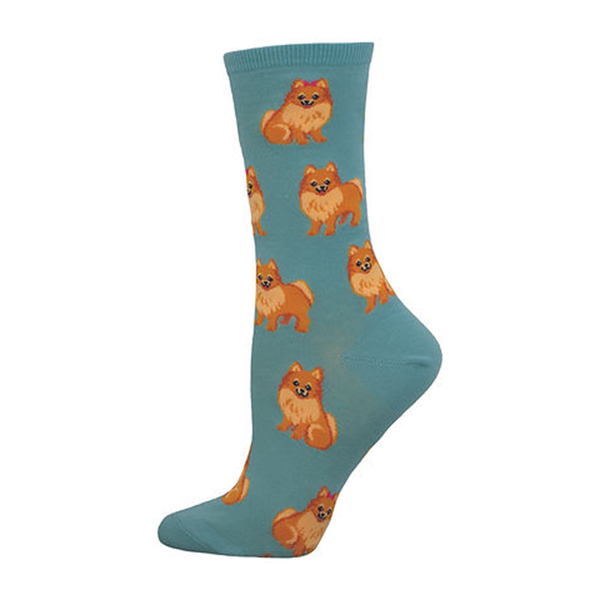Socksmith Socks Womens Perfect Pomeranian- Blue
