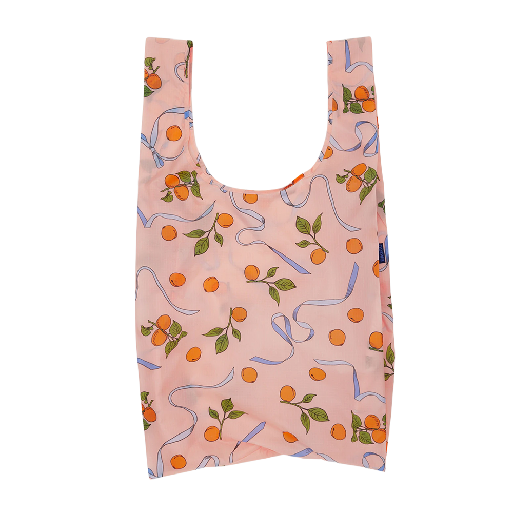 Baggu Big Reusable Bag Apricots & Ribbons