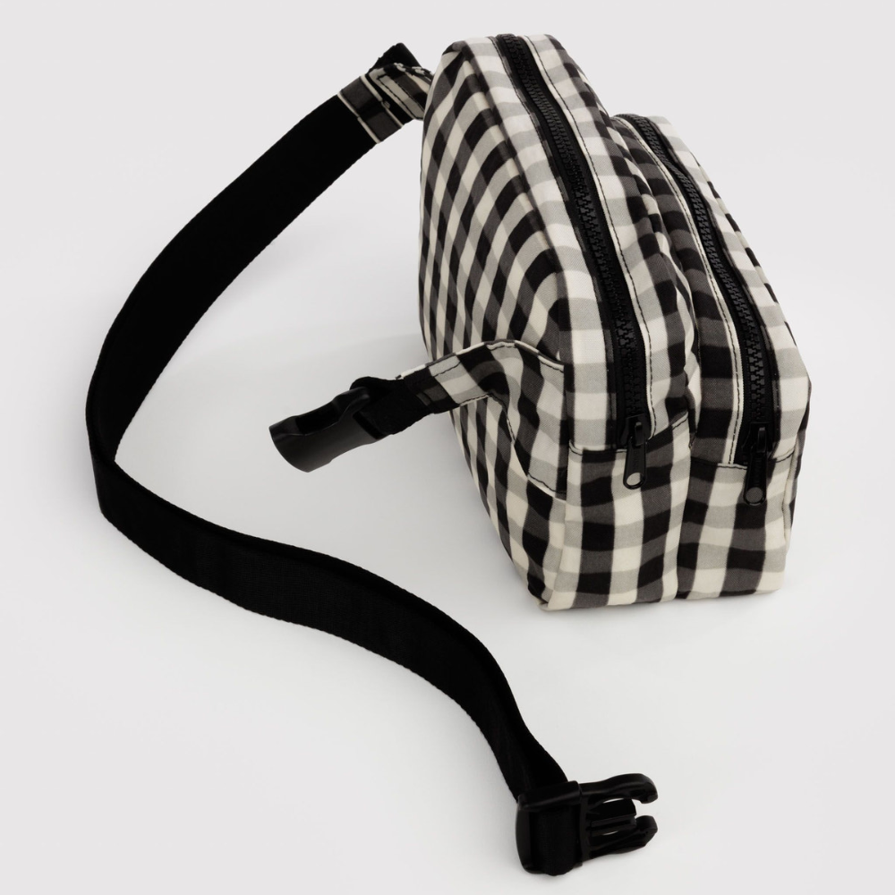 Baggu Fanny Pack Black and Cream Gingham