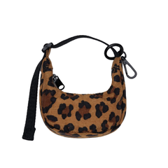 Baggu Crescent Bag Charm  Leopard