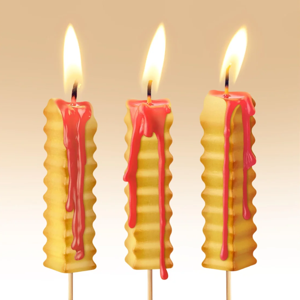 Fred Hot and Crispy Birthday Candles Pack of 6