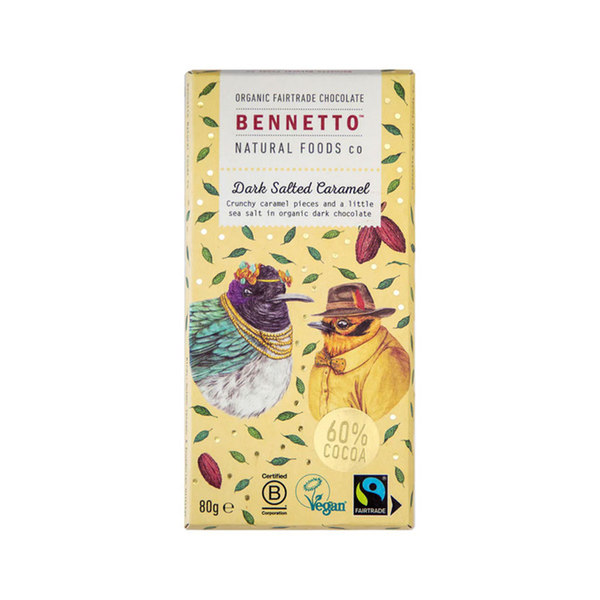 Bennetto Chocolate Salted Caramel in Dark 80g