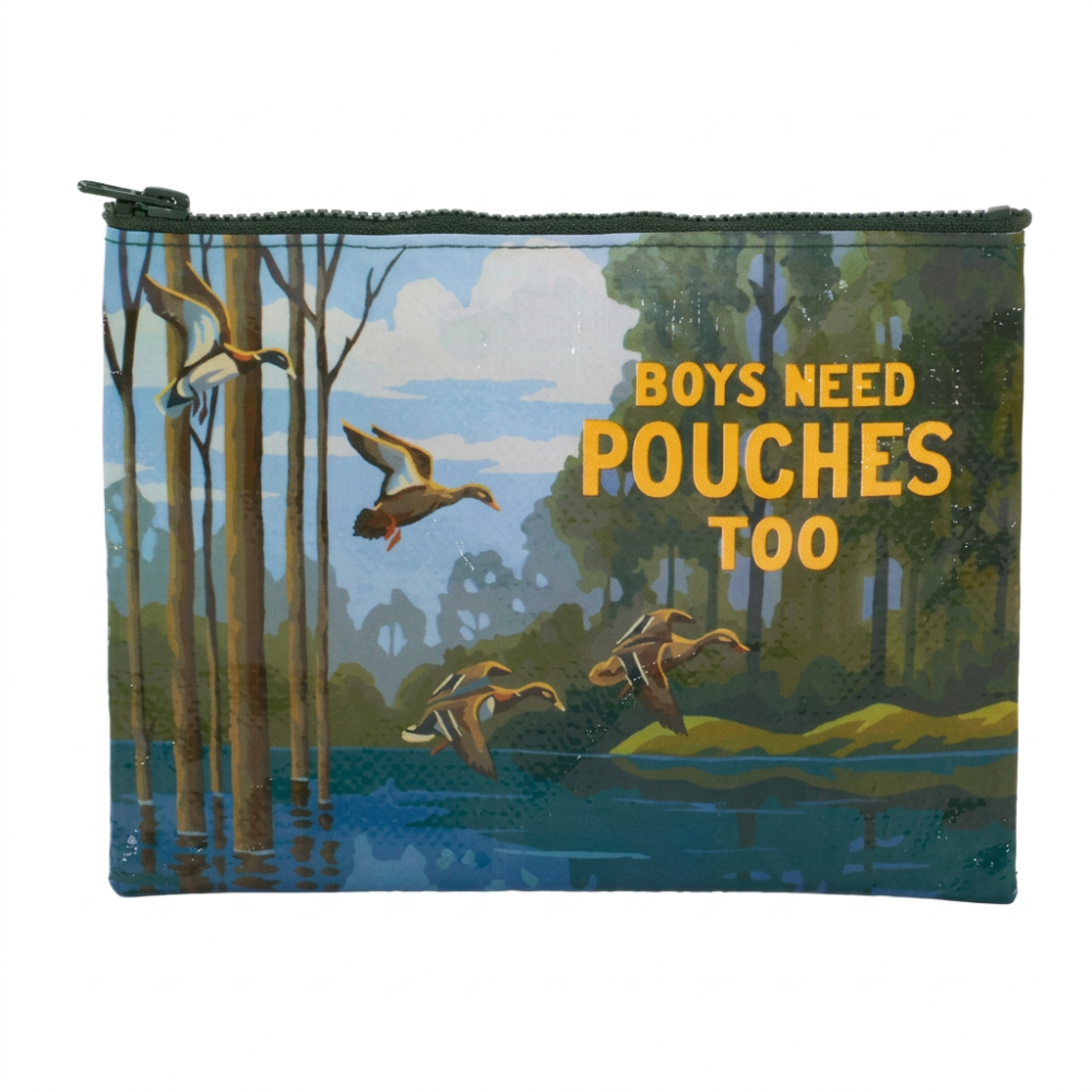 Blue Q Zipper Pouch Boys Need Pouches