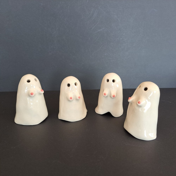 Lava Ceramics Boobie Boo Ghost