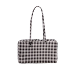 Baggu Medium Nylon Bowler Bag Gingham