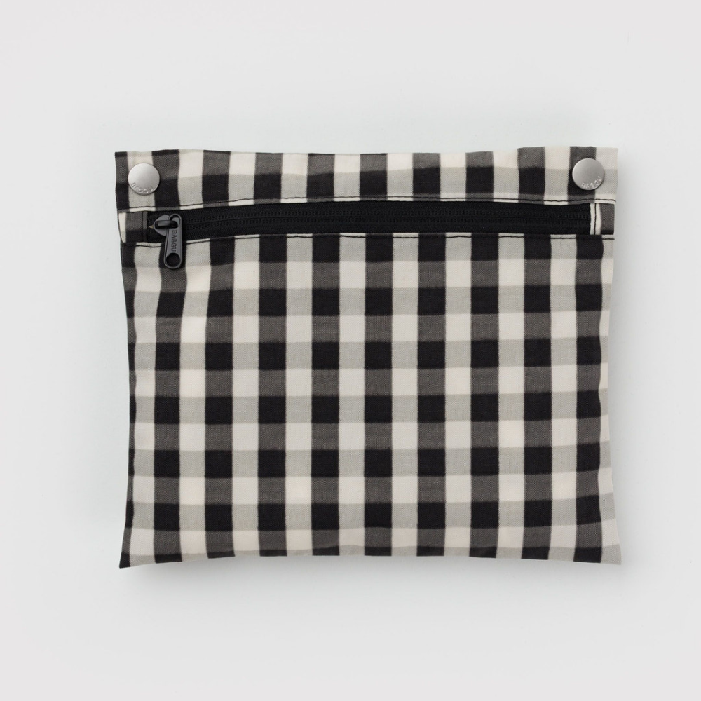 Baggu Cloud Bag Black and Cream Gingham