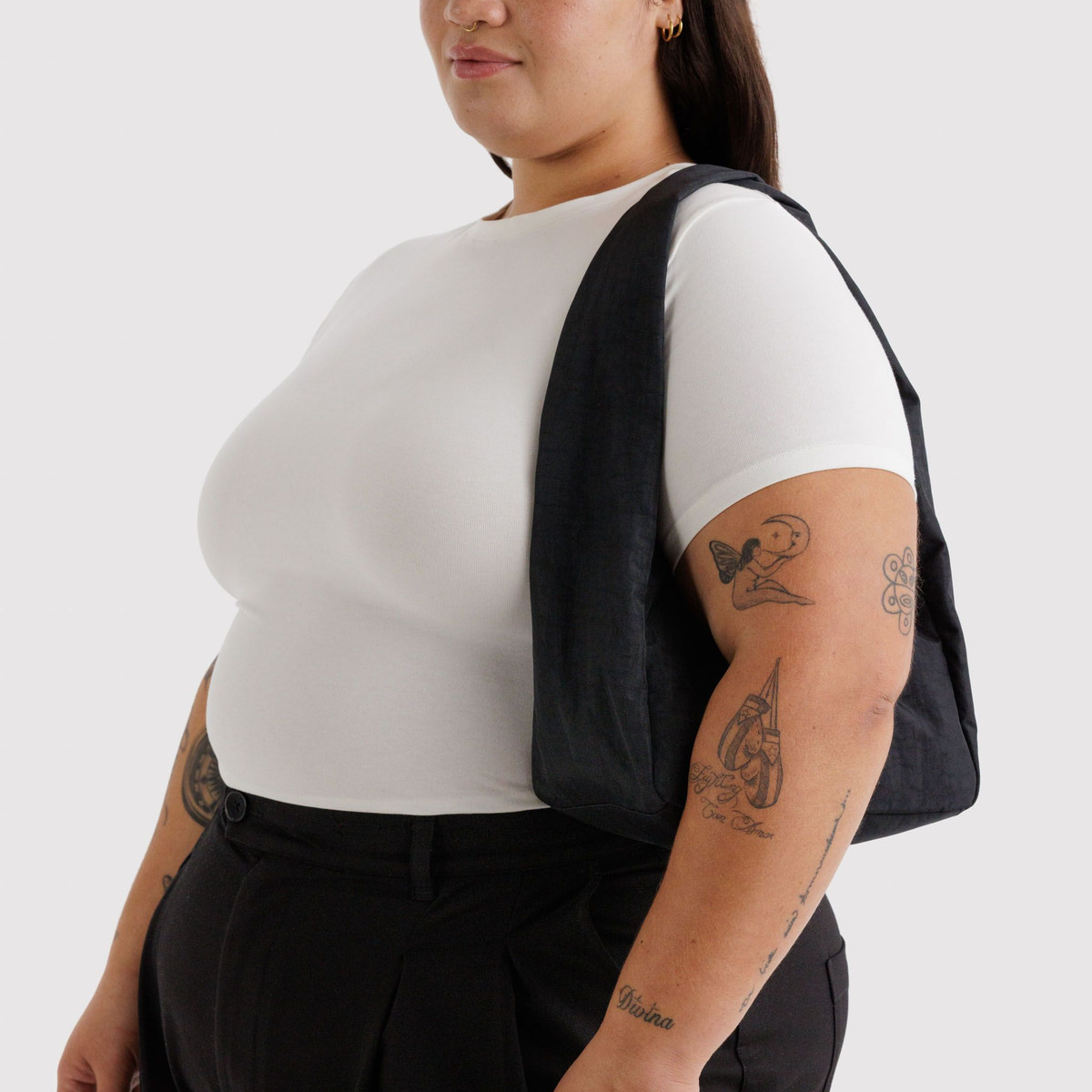 Baggu Small Nylon Meringue Bag Black