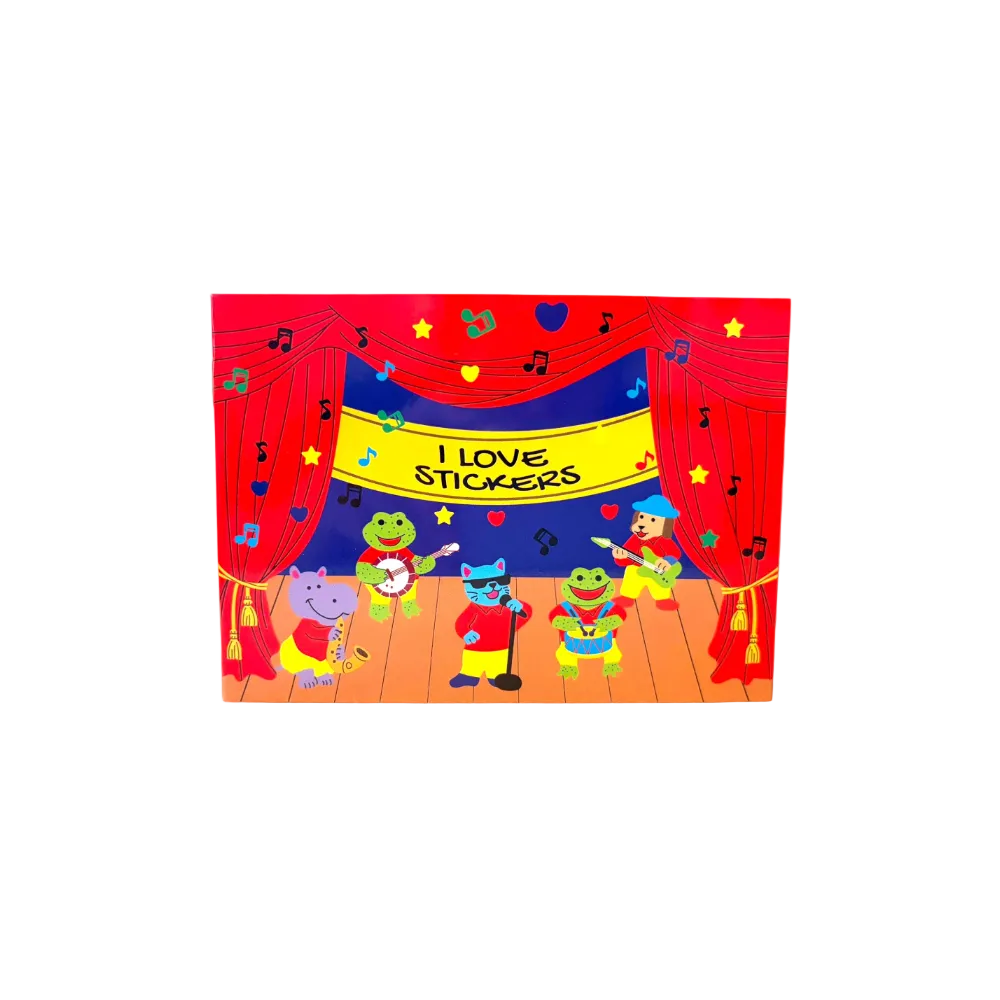 Sticker Garden Sticker Album for Collecting Animal Jazz Band