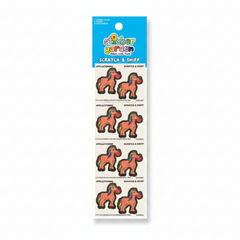 Sticker Garden Sheet Scratch and Sniff Horse Apple Scent