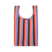 Baggu Pleated Baby Reusable Bag  Gradient Stripe Poppy Lilac