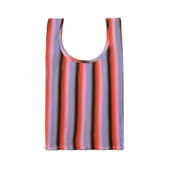 Baggu Pleated Baby Reusable Bag  Gradient Stripe Poppy Lilac