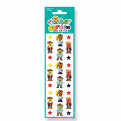 Sticker Garden Sheet Glossy Animals Cowboy Stickers Retro Inspired